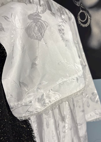 Beyaz Askılı mini Gecelik - Görsel 10