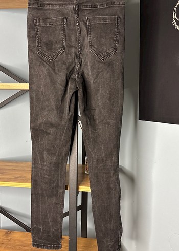 Kadın Siyah Kot Pantolon - Görsel 7