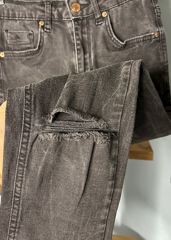 Kadın Siyah Kot Pantolon - Görsel 5