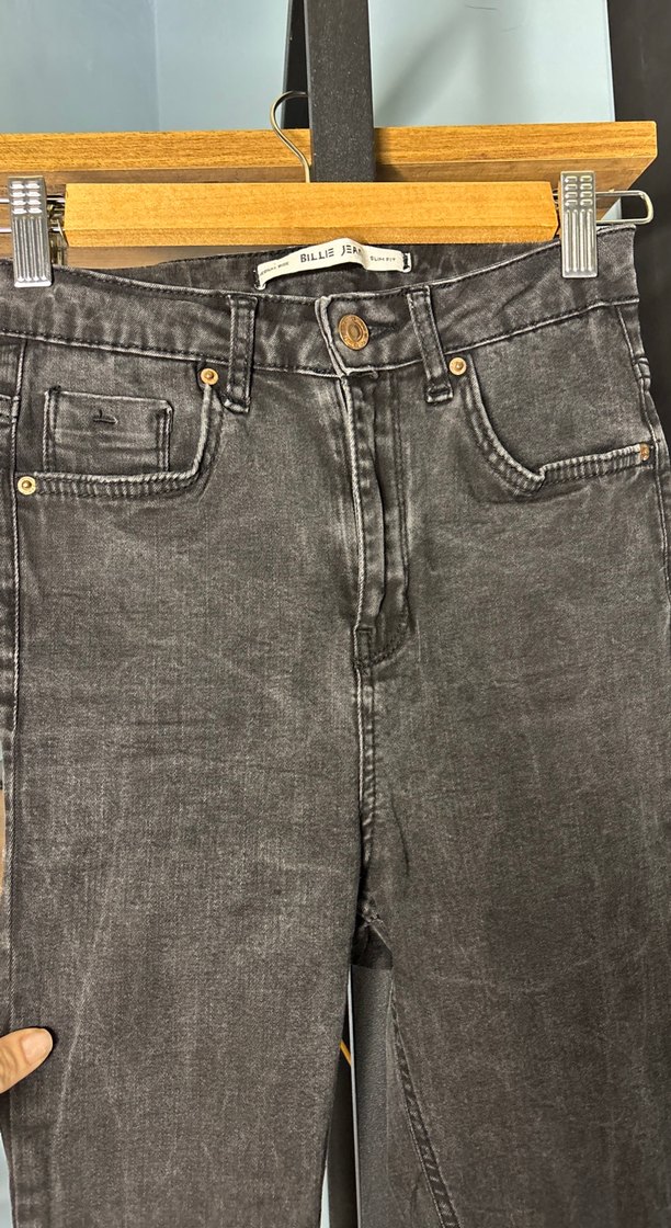 Kadın Siyah Kot Pantolon - Görsel 4