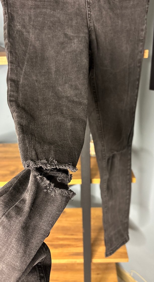 Kadın Siyah Kot Pantolon - Görsel 2