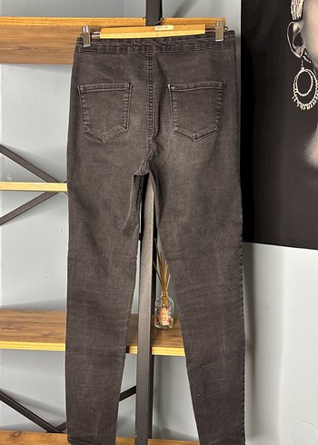 Siyah Kadın Denim Dar Kesim Kot Pantolon - Görsel 5