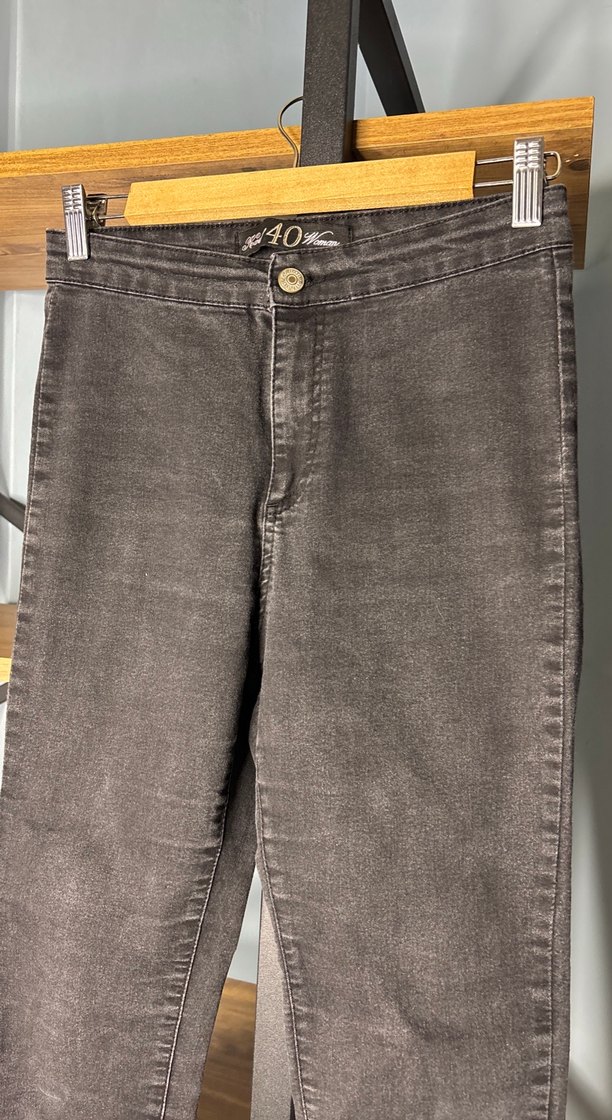 Siyah Kadın Denim Dar Kesim Kot Pantolon - Görsel 3