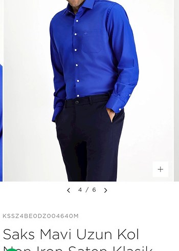 Kiğılı Navy Regular Fit Uzun Kollu Erkek Gömlek - Görsel 3