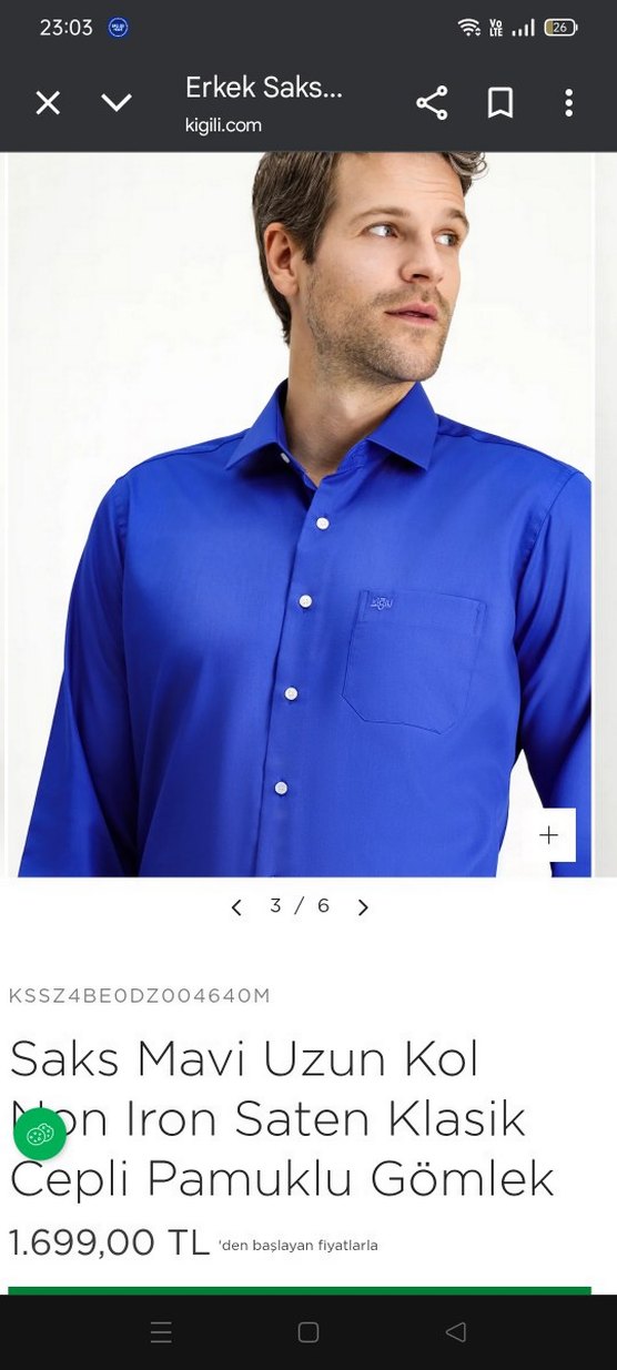 Kiğılı Navy Regular Fit Uzun Kollu Erkek Gömlek - Görsel 2