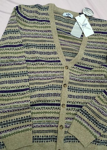 Kiğılı yün hırka - Görsel 4