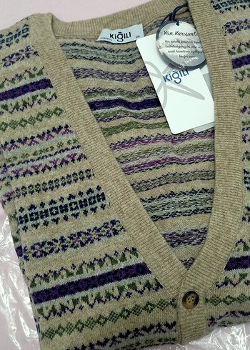 Kiğılı yün hırka - Görsel 5