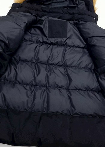 Kürklü Detaylı Siyah Kısa Erkek Mont - Görsel 5