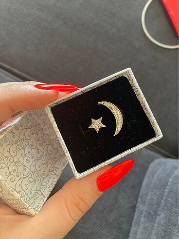 GÜMÜŞ AY YILDIZ YÜZÜK
