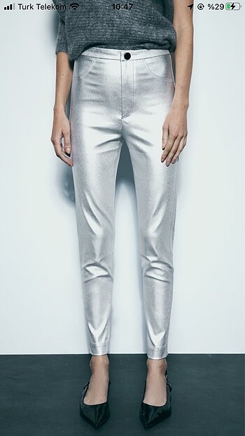 ZARA METALİK PANTOLON
