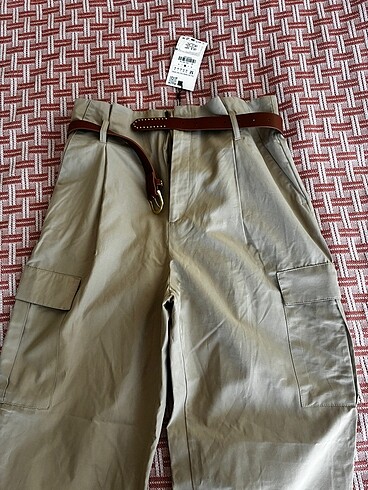 m Beden KEMERLİ PAPERBAG KARGO PANTOLON