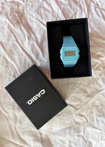 Pastel Mavi Casio Dijital unisex Saat