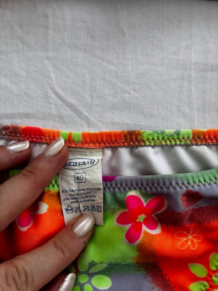 Renkli Tie-Dye Mini Bikini - Görsel 2