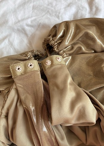 Drapeli İp Askılı Kadın Body - Görsel 5