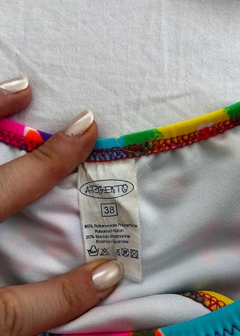 Renkli Çiçek Desenli Mini Bikini Takımı - Görsel 2