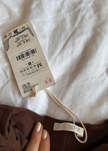 Kısa Kollu Kahverengi Kadın Bluz - Görsel 6