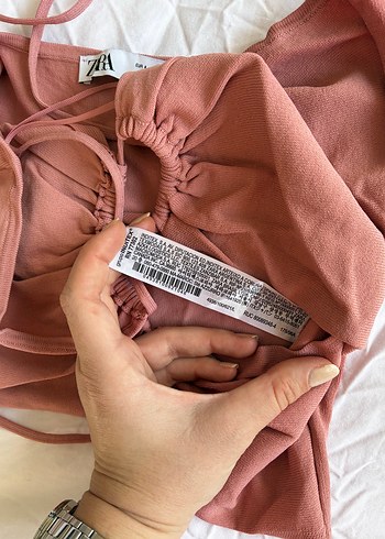 Pencere Detaylı Drapeli Bluz - Görsel 4