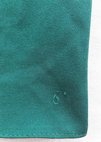 Yeşil Drapeli Tek Omuz Midi Elbise - Görsel 5