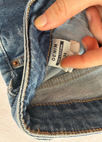 Defacto Kadın Mavi Denim Mini Şort