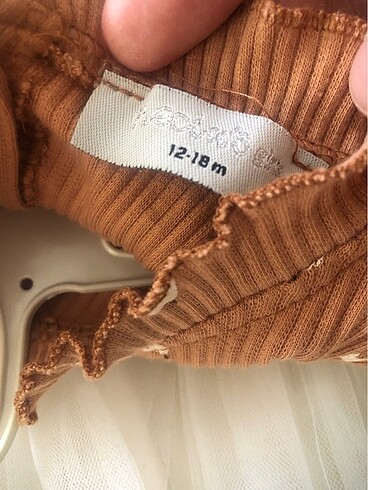 18-24 Ay Beden camel Renk Elbise
