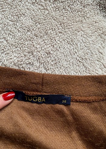 Kahverengi Süet hırka - Görsel 2