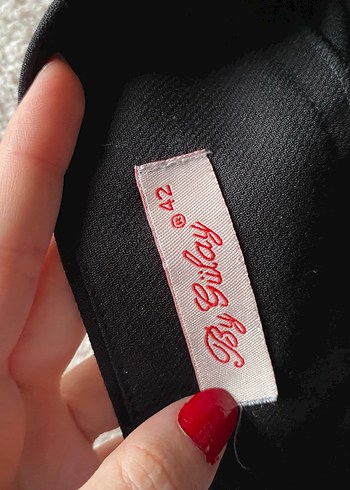 Siyah Midi Kemerli Kadın Etek - Görsel 3