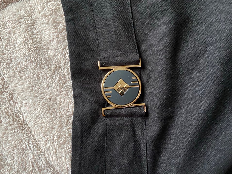 Siyah Midi Kemerli Kadın Etek - Görsel 2