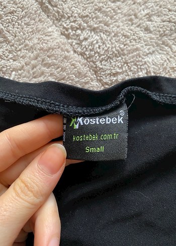 Dantel Detaylı Siyah crop - Görsel 3