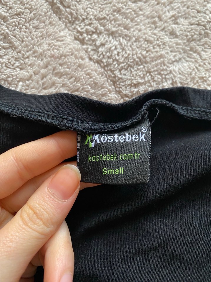 Dantel Detaylı Siyah crop - Görsel 3