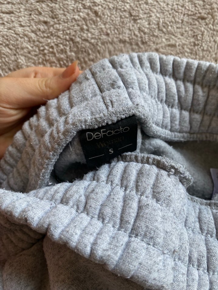 Gri Kadın Rahat Kesim Eşofman Altı - Görsel 2