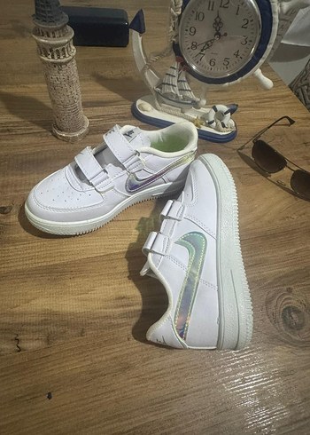 Nike Beyaz Erkek Çocuk Spor Ayakkabı Velcro - Görsel 2