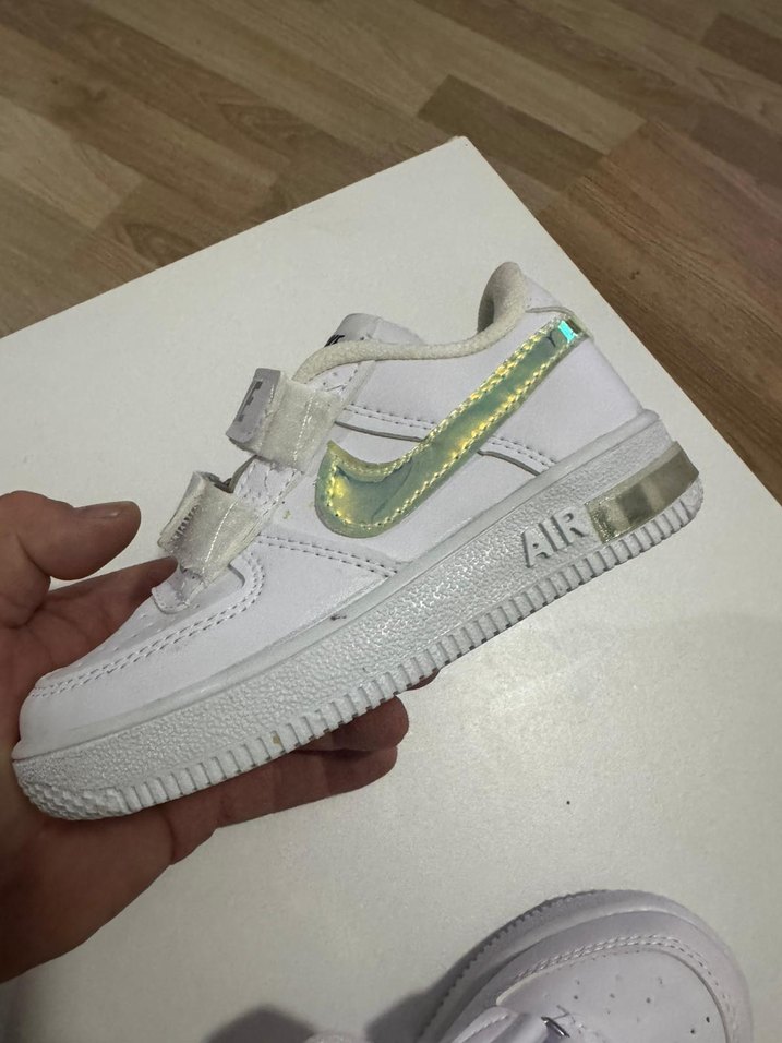 Nike Beyaz Erkek Çocuk Spor Ayakkabı Velcro - Görsel 5