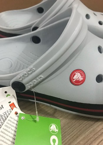 Crocs Erkek Gri Terlikler Velcro Bantlı - Görsel 2