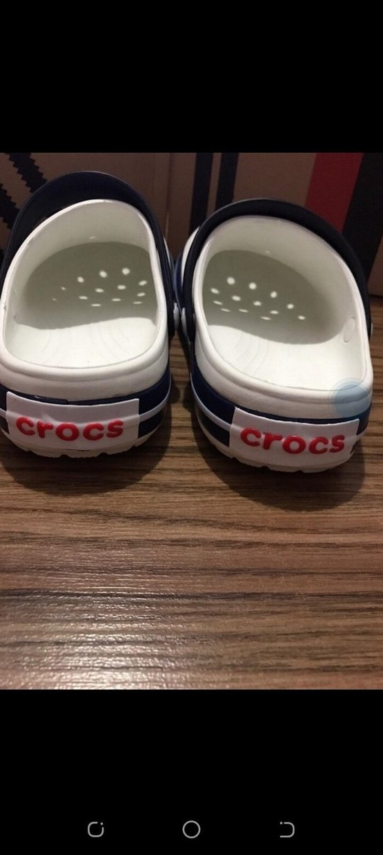 Crocs Beyaz Erkek Terlikler Velcro Bantlı - Görsel 3