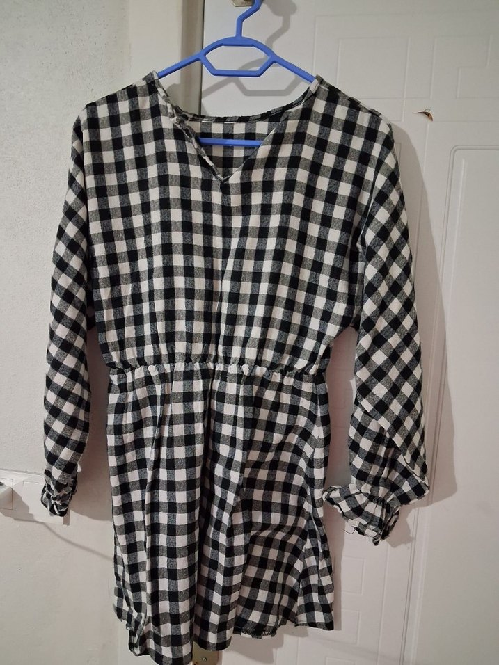 Ekose Desenli, Uzun Kollu tunik - Görsel 4