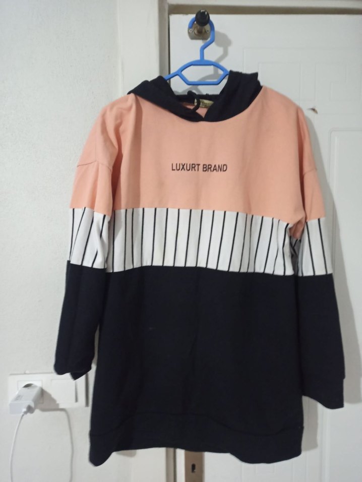 Uzun Kollu, Baskılı Kadın Sweatshirt - Görsel 5