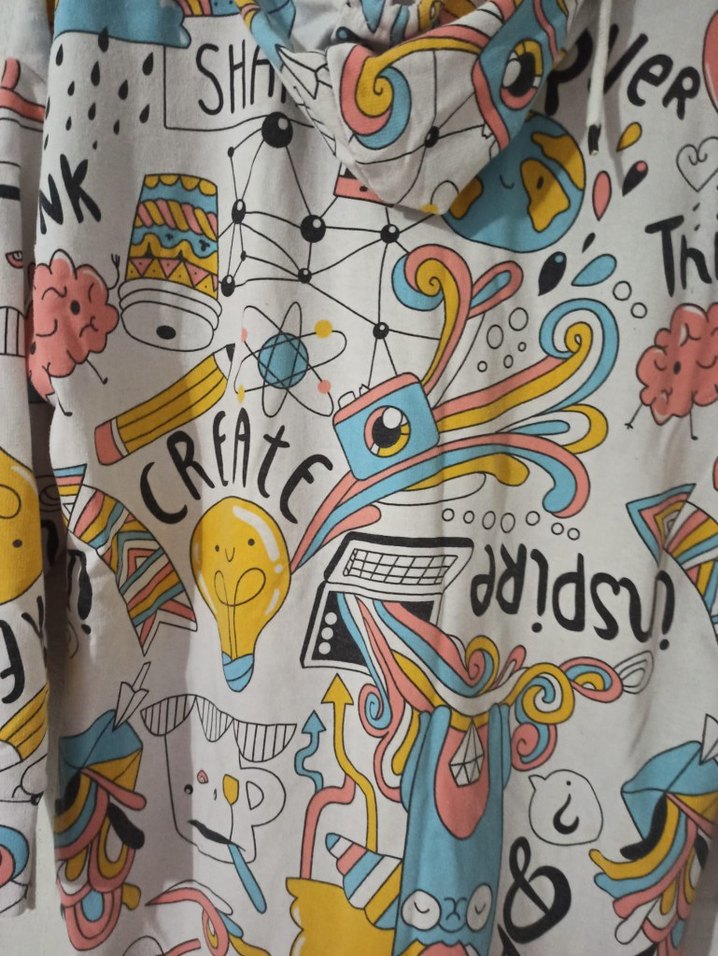 Kadın Pembe Kapüşonlu Rahat Sweatshirt - Görsel 2