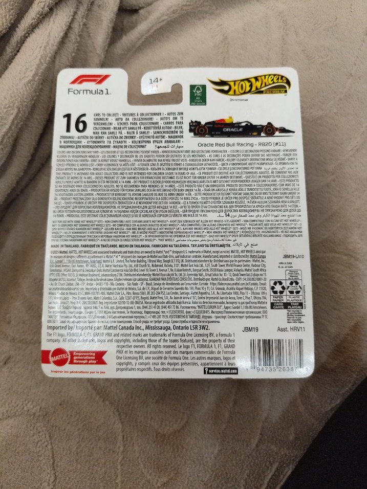 Hot Wheels Formula 1 2024 RB20 Oyuncak Araba - Görsel 3