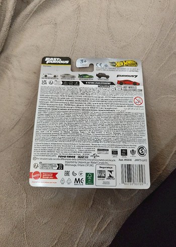 Hot Wheels Kırmızı Hızlı ve Öfkeli Oyuncak Araba - Görsel 3