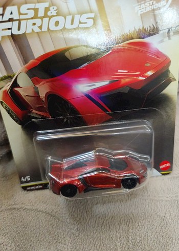 Hot Wheels Kırmızı Hızlı ve Öfkeli Oyuncak Araba - Görsel 2