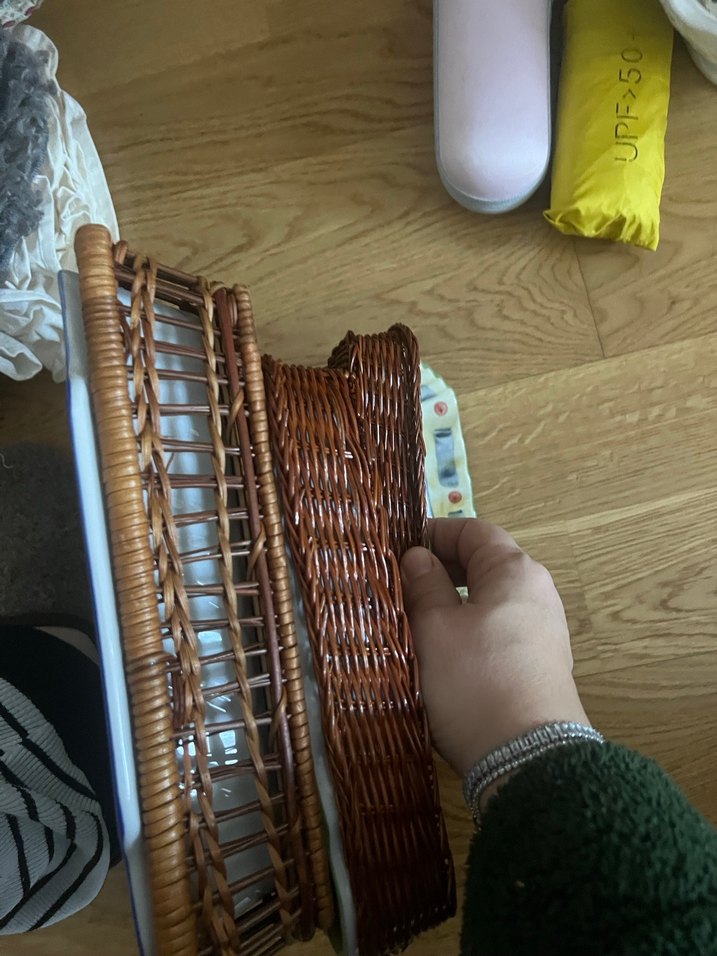 fırına girebilen şık kaplar Hasır Sepetli - Görsel 5