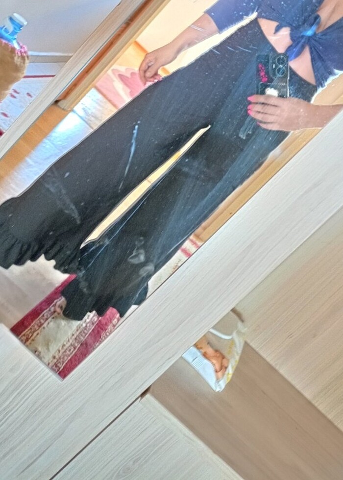 Paça fırfırlı pantol - Görsel 3