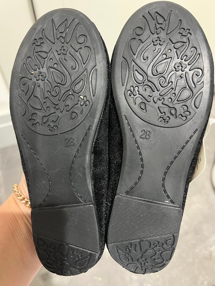 Lcw 28 no Kız Çocuk Siyah Kadife Fiyonk Detaylı Babet - Görsel 3