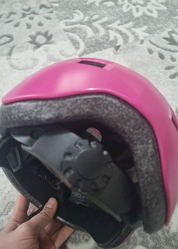 Decathlon Pembe Biker Stili Motosiklet Kaskı - Görsel 3