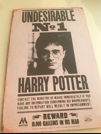 Harry Potter Aranıyor Afişi tahta
