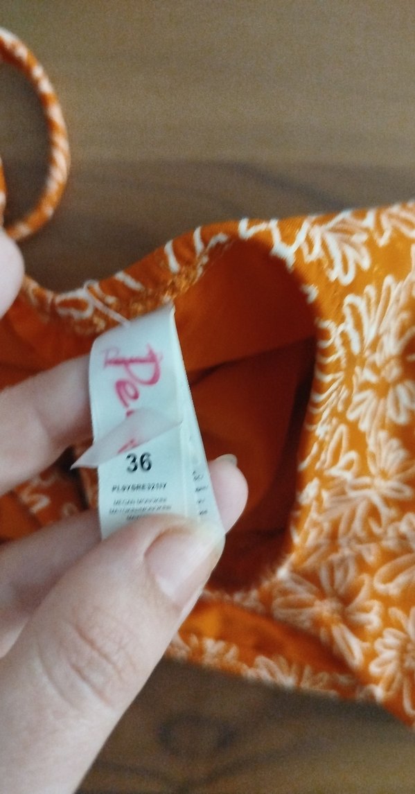 Turuncu Desenli Mini Bohem Mayo - Görsel 5