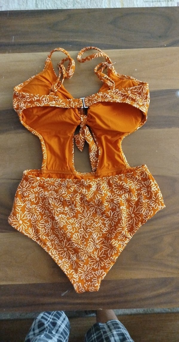 Turuncu Desenli Mini Bohem Mayo - Görsel 2