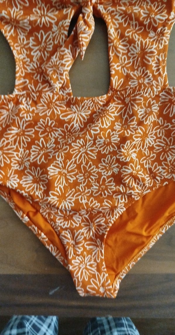 Turuncu Desenli Mini Bohem Mayo - Görsel 4