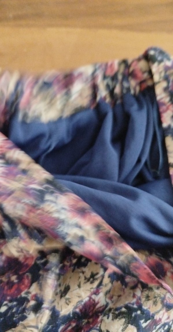 Çiçek Desenli önü kısa arkası uzun etek - Görsel 5