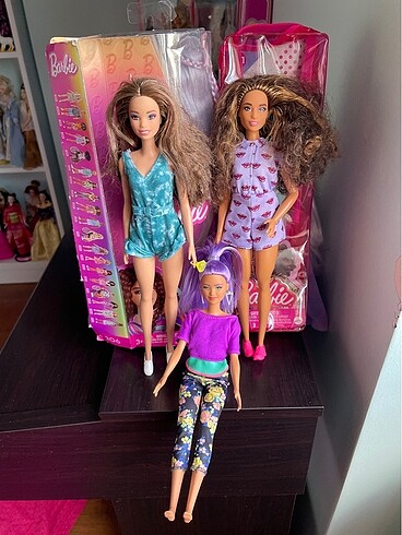 Barbie Fashionistas Bebekler 3 Adet